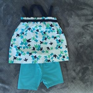 Hanna Andersson top and shorts size 3T (90)